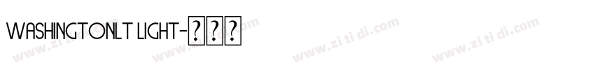 WashingtonLT Light字体转换